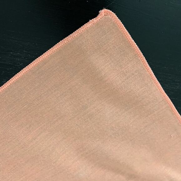 Vintage Peach Napkins Set 4 Cotton ? Linen? - Picture 2 of 2